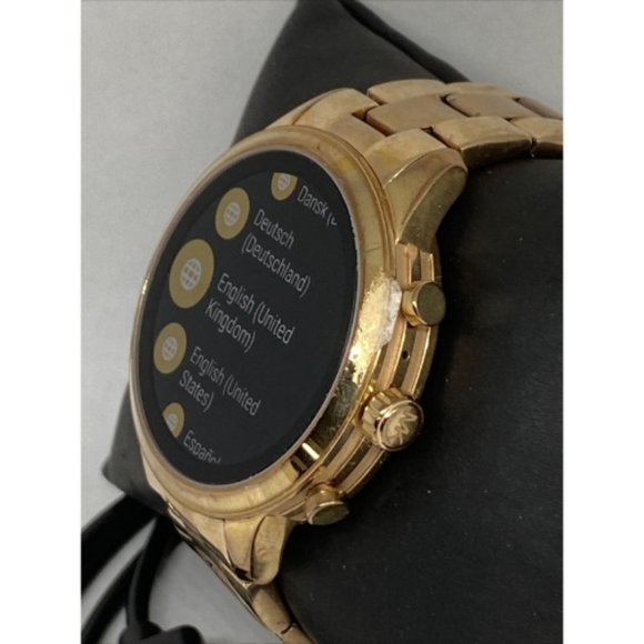 Michael Kors Access Unisex Digital Bradshaw Rose Gold-Tone  Michael Kors Gen 4 Gold Smart Watch MKT5048 PD149
